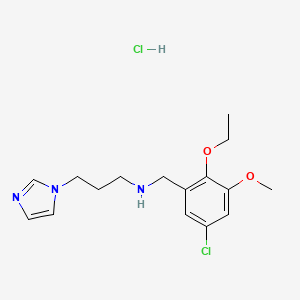 N-(5-chloro-2-ethoxy-3-methoxybenzyl)-3-(1H-imidazol-1-yl)propan-1-amine hydrochloride