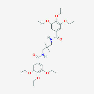 molecular formula C31H46N2O8 B444990 N-{2,2-dimethyl-3-[(3,4,5-triethoxybenzoyl)amino]propyl}-3,4,5-triethoxybenzamide 