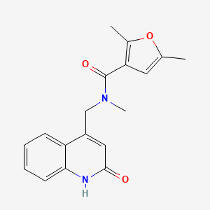 N-[(2-hydroxy-4-quinolinyl)methyl]-N,2,5-trimethyl-3-furamide