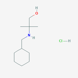 2-[(cyclohexylmethyl)amino]-2-methylpropan-1-ol hydrochloride