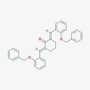 molecular formula C34H30O3 B444994 2,6-Bis[2-(benzyloxy)benzylidene]cyclohexanone 