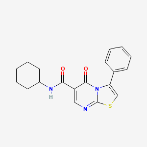 N-cyclohexyl-5-oxo-3-phenyl-5H-[1,3]thiazolo[3,2-a]pyrimidine-6-carboxamide