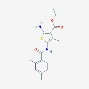 Ethyl 2-amino-5-[(2,4-dimethylbenzoyl)amino]-4-methyl-3-thiophenecarboxylate