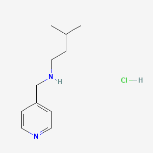 molecular formula C11H19ClN2 B4449961 (3-methylbutyl)(4-pyridinylmethyl)amine hydrochloride 