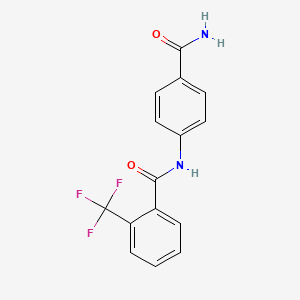 N-[4-(aminocarbonyl)phenyl]-2-(trifluoromethyl)benzamide