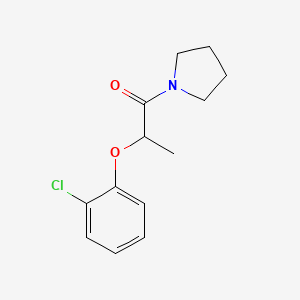 molecular formula C13H16ClNO2 B4450028 1-[2-(2-chlorophenoxy)propanoyl]pyrrolidine 