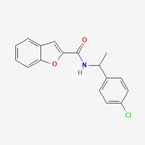 N-[1-(4-chlorophenyl)ethyl]-1-benzofuran-2-carboxamide