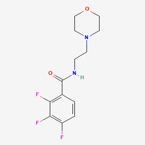 2,3,4-trifluoro-N-[2-(4-morpholinyl)ethyl]benzamide