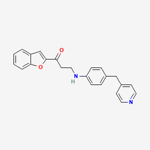 1-(1-benzofuran-2-yl)-3-{[4-(4-pyridinylmethyl)phenyl]amino}-1-propanone