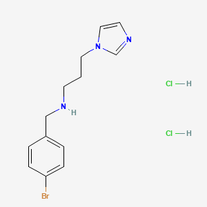 N-(4-bromobenzyl)-3-(1H-imidazol-1-yl)propan-1-amine dihydrochloride