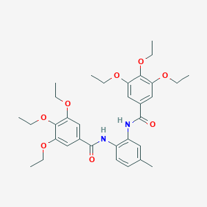 molecular formula C33H42N2O8 B445005 3,4,5-triethoxy-N-{5-methyl-2-[(3,4,5-triethoxybenzoyl)amino]phenyl}benzamide 