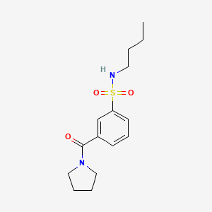 N-butyl-3-(1-pyrrolidinylcarbonyl)benzenesulfonamide