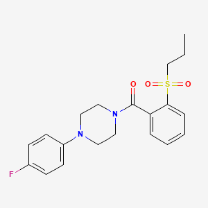 1-(4-fluorophenyl)-4-[2-(propylsulfonyl)benzoyl]piperazine