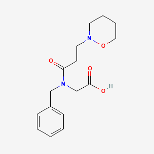 {benzyl[3-(1,2-oxazinan-2-yl)propanoyl]amino}acetic acid