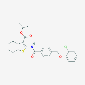 Isopropyl 2-({4-[(2-chlorophenoxy)methyl]benzoyl}amino)-4,5,6,7-tetrahydro-1-benzothiophene-3-carboxylate