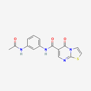 N-[3-(acetylamino)phenyl]-5-oxo-5H-[1,3]thiazolo[3,2-a]pyrimidine-6-carboxamide