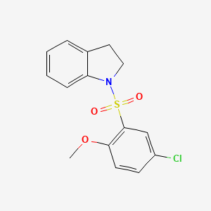 1-[(5-chloro-2-methoxyphenyl)sulfonyl]indoline