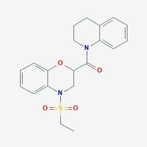 2-(3,4-dihydro-1(2H)-quinolinylcarbonyl)-4-(ethylsulfonyl)-3,4-dihydro-2H-1,4-benzoxazine