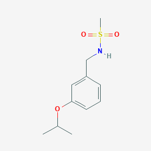 molecular formula C11H17NO3S B4450125 N-(3-isopropoxybenzyl)methanesulfonamide 