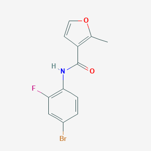 molecular formula C12H9BrFNO2 B445017 N-(4-bromo-2-fluorophenyl)-2-methyl-3-furamide 
