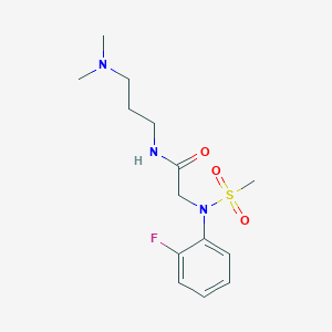 N~1~-[3-(dimethylamino)propyl]-N~2~-(2-fluorophenyl)-N~2~-(methylsulfonyl)glycinamide