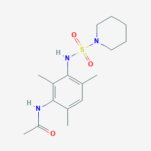 molecular formula C16H25N3O3S B4450177 N-{2,4,6-trimethyl-3-[(1-piperidinylsulfonyl)amino]phenyl}acetamide 