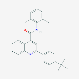 molecular formula C28H28N2O B445018 2-(4-tert-butylphenyl)-N-(2,6-dimethylphenyl)quinoline-4-carboxamide 