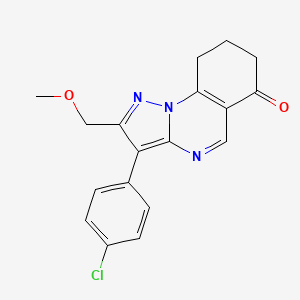 3-(4-chlorophenyl)-2-(methoxymethyl)-8,9-dihydropyrazolo[1,5-a]quinazolin-6(7H)-one