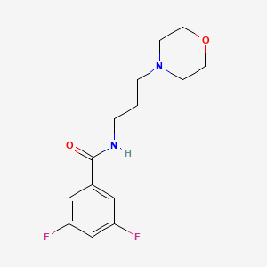 3,5-difluoro-N-[3-(4-morpholinyl)propyl]benzamide