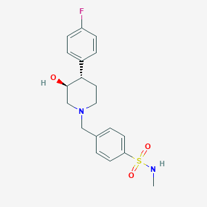 4-{[(3S*,4S*)-4-(4-fluorophenyl)-3-hydroxypiperidin-1-yl]methyl}-N-methylbenzenesulfonamide