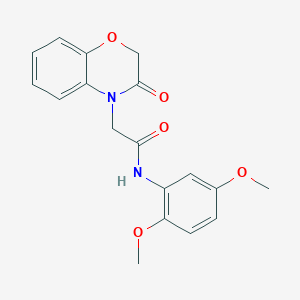 N-(2,5-dimethoxyphenyl)-2-(3-oxo-2,3-dihydro-4H-1,4-benzoxazin-4-yl)acetamide