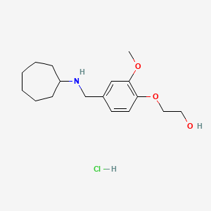 2-{4-[(cycloheptylamino)methyl]-2-methoxyphenoxy}ethanol hydrochloride