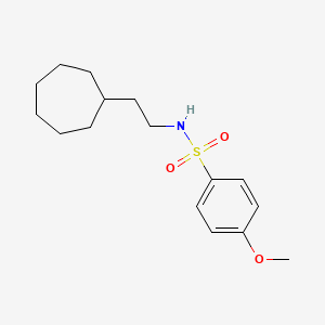 N-(2-cycloheptylethyl)-4-methoxybenzenesulfonamide