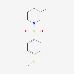 3-methyl-1-{[4-(methylthio)phenyl]sulfonyl}piperidine