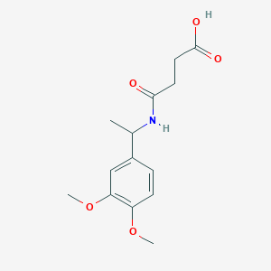 4-{[1-(3,4-dimethoxyphenyl)ethyl]amino}-4-oxobutanoic acid