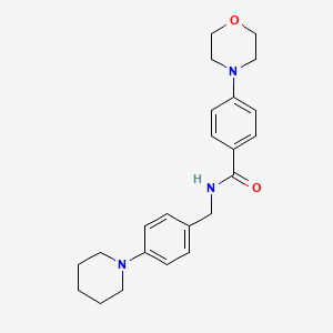 molecular formula C23H29N3O2 B4450369 4-(4-morpholinyl)-N-[4-(1-piperidinyl)benzyl]benzamide 