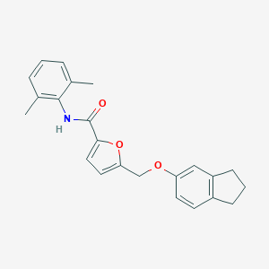 molecular formula C23H23NO3 B445037 5-[(2,3-dihydro-1H-inden-5-yloxy)methyl]-N-(2,6-dimethylphenyl)-2-furamide 