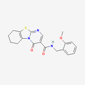 molecular formula C19H19N3O3S B4450402 N-(2-methoxybenzyl)-4-oxo-6,7,8,9-tetrahydro-4H-pyrimido[2,1-b][1,3]benzothiazole-3-carboxamide 