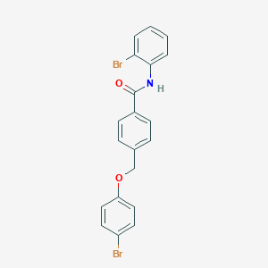 molecular formula C20H15Br2NO2 B445041 4-[(4-bromophenoxy)methyl]-N-(2-bromophenyl)benzamide 