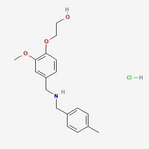 2-(2-methoxy-4-{[(4-methylbenzyl)amino]methyl}phenoxy)ethanol hydrochloride