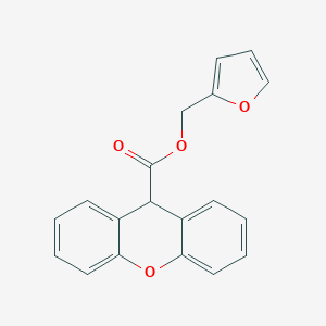 molecular formula C19H14O4 B445044 furan-2-ylmethyl 9H-xanthene-9-carboxylate 