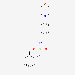 1-(2-fluorophenyl)-N-[4-(4-morpholinyl)benzyl]methanesulfonamide