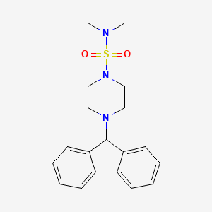 4-(9H-fluoren-9-yl)-N,N-dimethyl-1-piperazinesulfonamide