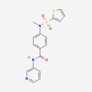 4-[methyl(2-thienylsulfonyl)amino]-N-3-pyridinylbenzamide