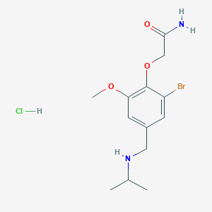 molecular formula C13H20BrClN2O3 B4450543 2-{2-bromo-4-[(isopropylamino)methyl]-6-methoxyphenoxy}acetamide hydrochloride 