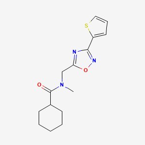 N-methyl-N-{[3-(2-thienyl)-1,2,4-oxadiazol-5-yl]methyl}cyclohexanecarboxamide