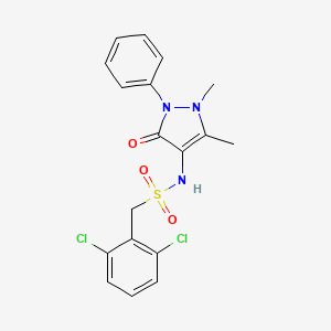 1-(2,6-dichlorophenyl)-N-(1,5-dimethyl-3-oxo-2-phenyl-2,3-dihydro-1H-pyrazol-4-yl)methanesulfonamide