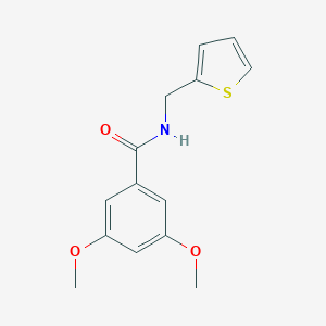 molecular formula C14H15NO3S B445059 3,5-dimethoxy-N-(thiophen-2-ylmethyl)benzamide CAS No. 438530-48-4