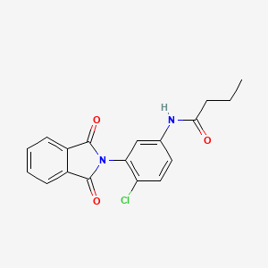 N-[4-chloro-3-(1,3-dioxo-1,3-dihydro-2H-isoindol-2-yl)phenyl]butanamide