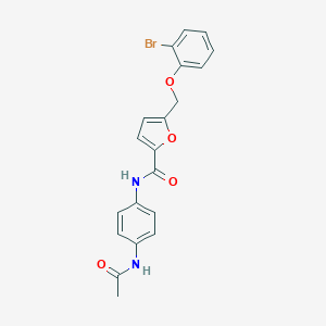 N-[4-(acetylamino)phenyl]-5-[(2-bromophenoxy)methyl]-2-furamide